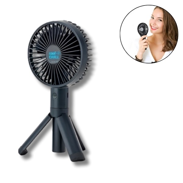 Prenosni mini ventilator 2-v-1 za polnjenje | HANDCOLIO