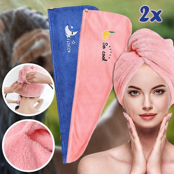 Hitro sušeča brisača za lase (2 kosa) | HAIRWRAP