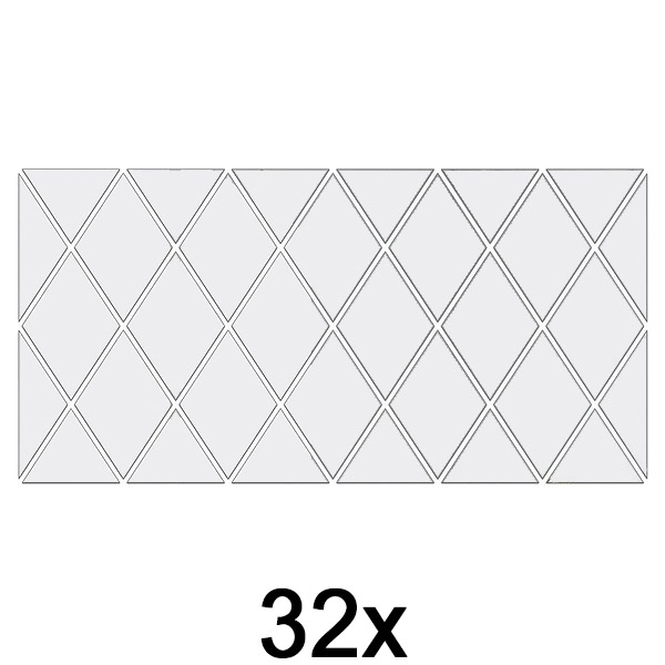 1x Zrcalne stenske nalepke (32 kosov) | WALLGEM